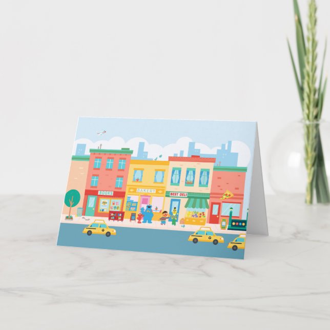 Sesame Street | Sesame Street Scene Card (Front)