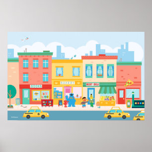 Sesame Street Sesame Street Scene Poster