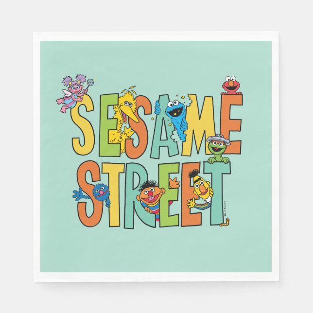 Sesame Street | Sesame Street Type Pals Napkin (Front)