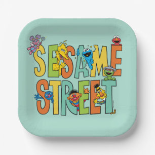 Sesame Street Sesame Street Type Pals Paper Plate
