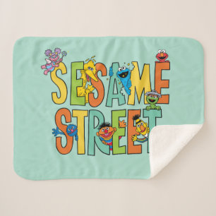 Sesame Street Sesame Street Type Pals Sherpa Blanket