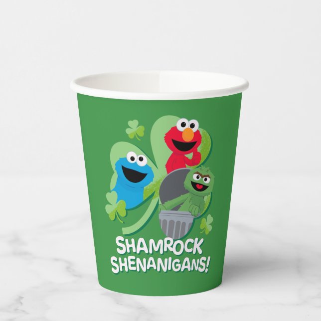 Sesame Street | Shamrock Shenanigans! Paper Cups (Left)