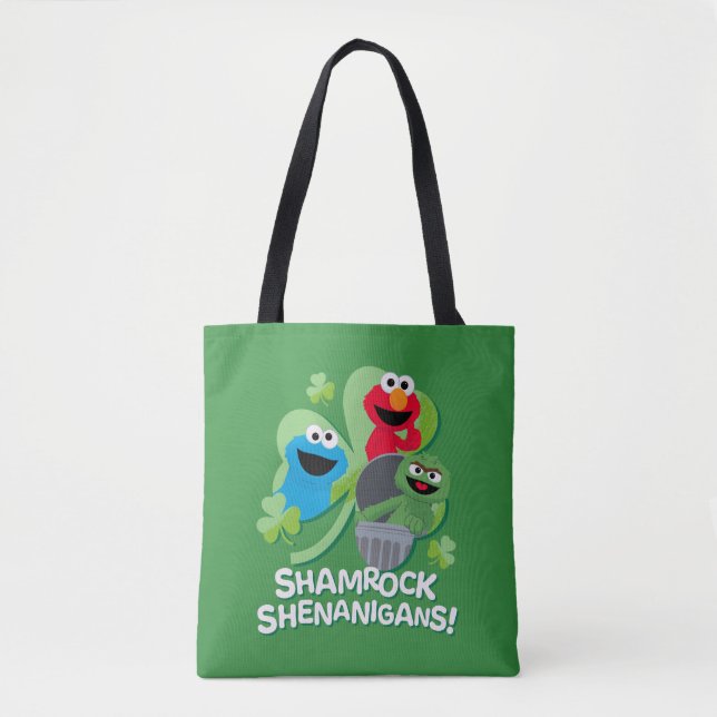 Sesame Street | Shamrock Shenanigans! Tote Bag (Front)