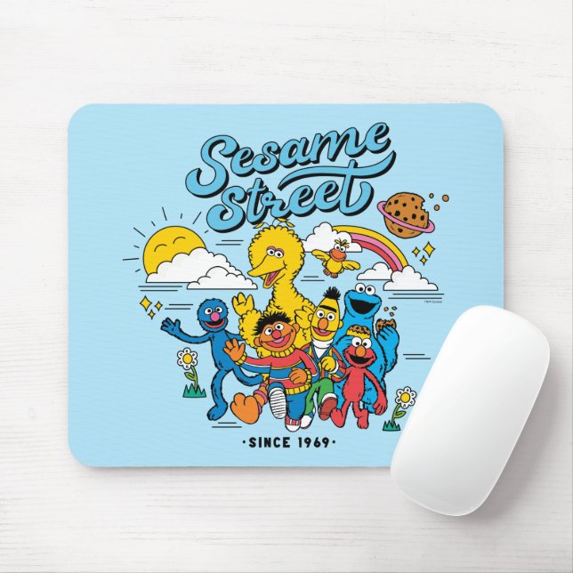 Sesame Street | Since 1969 Mouse Mat (With Mouse)