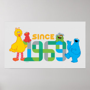 Sesame Street Since 1969 Poster