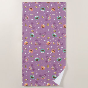 Sesame Street   S'mores Pattern Beach Towel