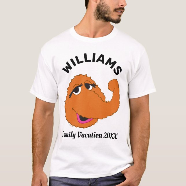 Sesame Street | Snuffleupagus Family Vacation T-Shirt (Front)