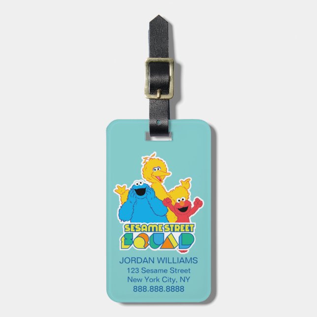 Sesame Street Squad Luggage Tag (Front Vertical)