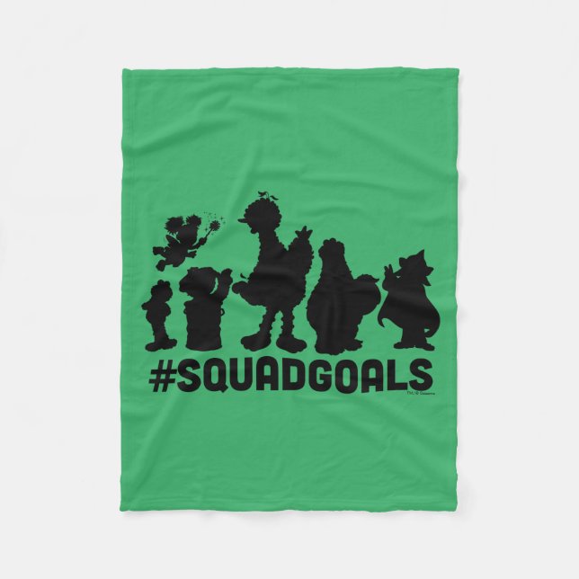 Sesame Street - #SquadGoals Fleece Blanket (Front)