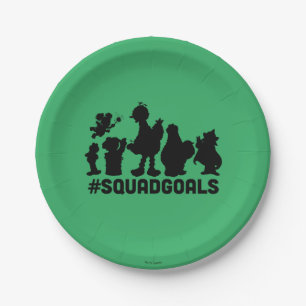 Sesame Street - #SquadGoals Paper Plate