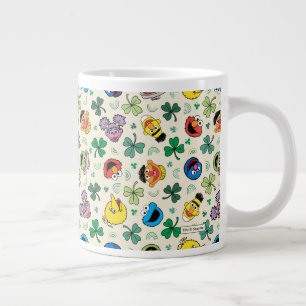 Sesame Street St. Patrick's Day Pattern Large Coffee Mug
