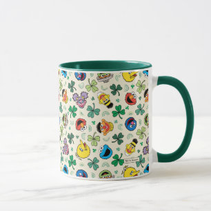 Sesame Street St. Patrick's Day Pattern Mug