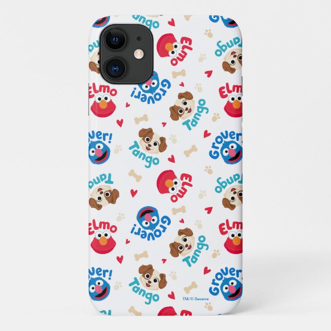 Sesame Street | Tango, Elmo, & Grover Pattern Case-Mate iPhone Case (Back)
