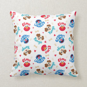Sesame Street Tango, Elmo, & Grover Pattern Cushion