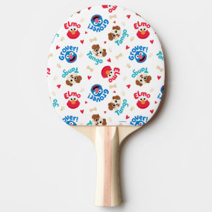 Sesame Street Tango, Elmo, & Grover Pattern Ping Pong Paddle