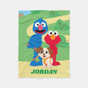 Sesame Street   Tango With Grover & Elmo Fleece Blanket