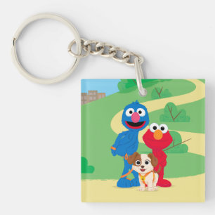 Sesame Street   Tango With Grover & Elmo Key Ring
