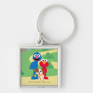 Sesame Street Tango With Grover & Elmo Key Ring