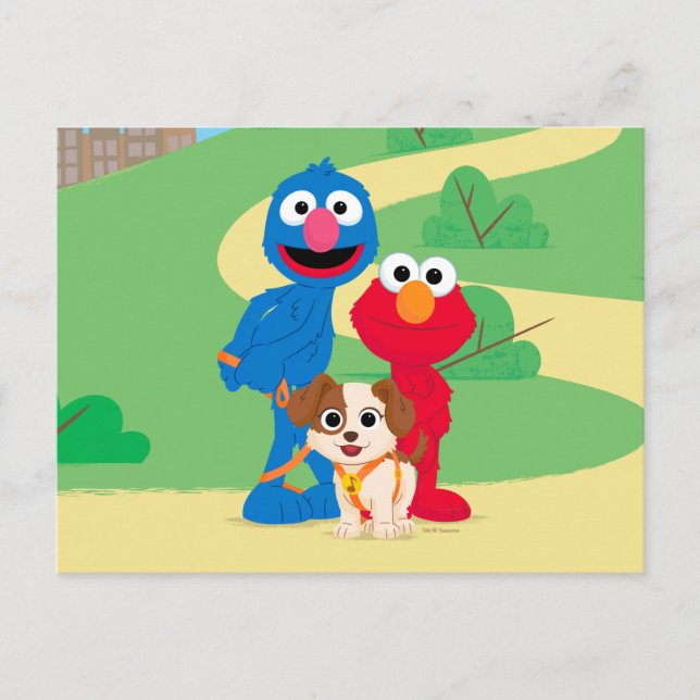 Sesame Street | Tango With Grover & Elmo Postcard (Front)