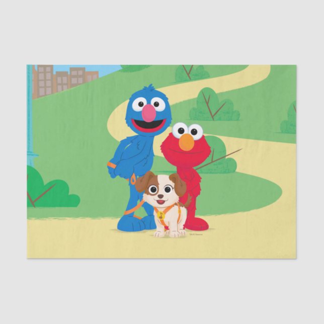 Sesame Street | Tango With Grover & Elmo Tissue Paper (Front)