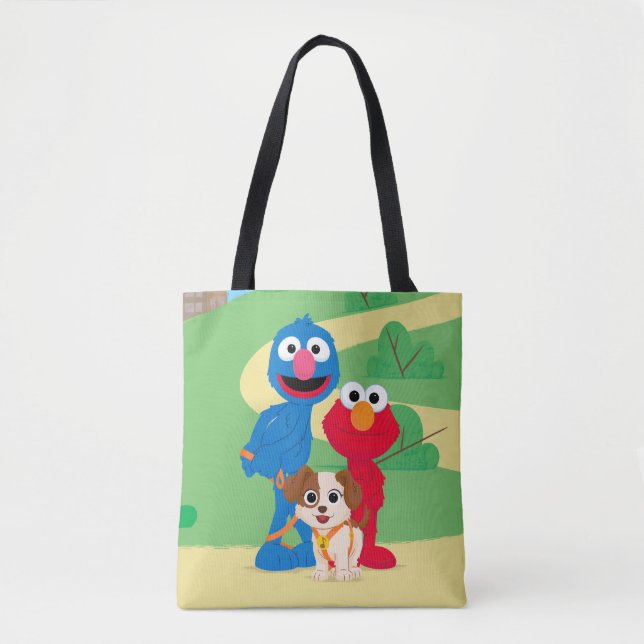 Sesame Street | Tango With Grover & Elmo Tote Bag (Front)