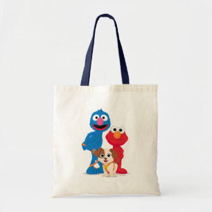 Sesame Street   Tango With Grover & Elmo Tote Bag