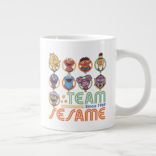 Sesame Street Team Sesame Since 1969 Large Coffee Mug