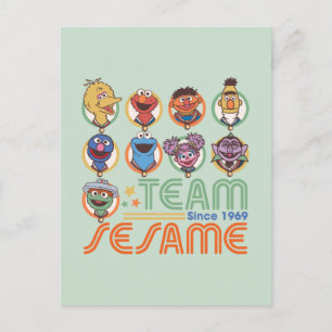 Sesame Street Team Sesame Since 1969 Postcard