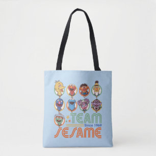 Sesame Street   Team Sesame Since 1969 Tote Bag