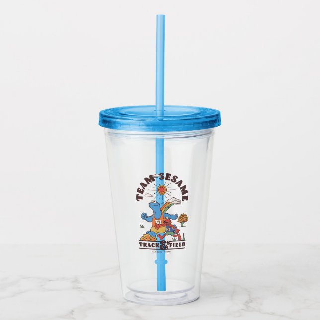 Sesame Street | Team Sesame Track & Field Acrylic Tumbler (Front)