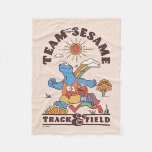 Sesame Street Team Sesame Track & Field Fleece Blanket