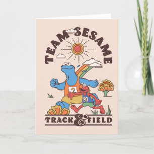 Sesame Street Team Sesame Track & Field Holiday Card