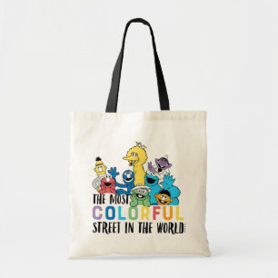 Sesame Street   The Most Colorful Street Tote Bag
