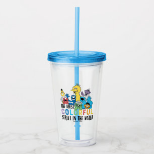 Sesame Street   The Most Colourful Street Acrylic Tumbler