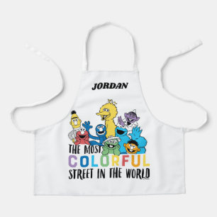 Sesame Street The Most Colourful Street Apron