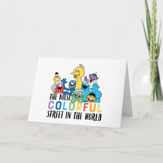 Sesame Street | The Most Colourful Street Card (Front)