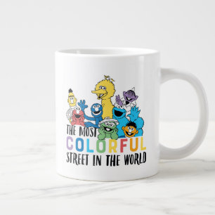 Sesame Street The Most Colourful Street Large Coffee Mug