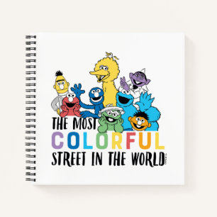 Sesame Street   The Most Colourful Street Notebook