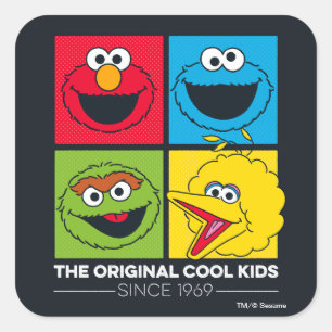 Sesame Street The Original Cool Kids Square Sticker