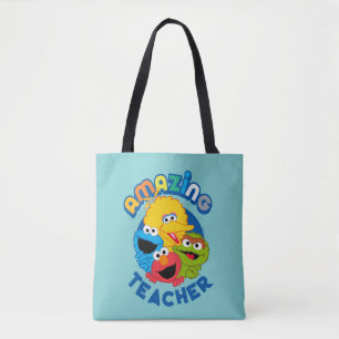 Sesame Street   They Are Amazing Teacher Tote Bag
