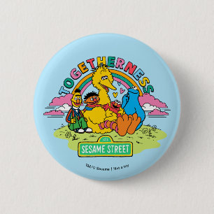Sesame Street Togetherness 6 Cm Round Badge