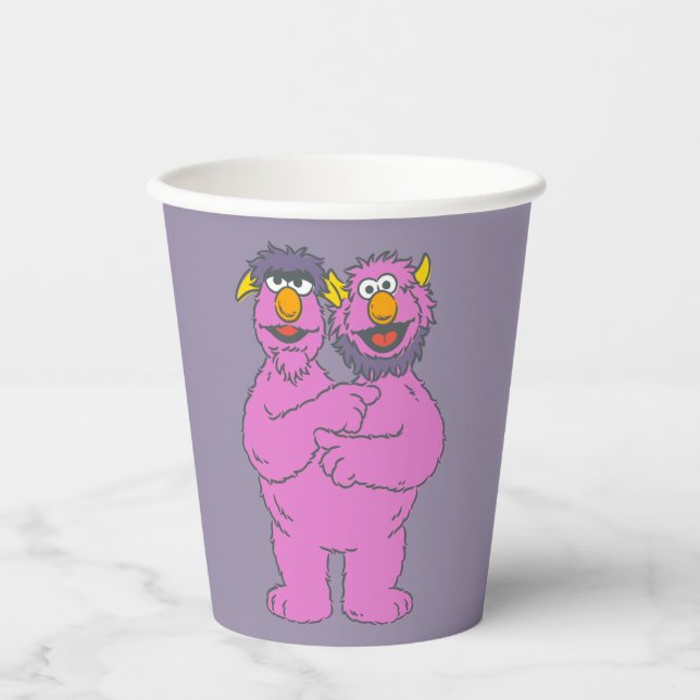 Sesame Street Two-Headed Monster Paper Cups (Front)