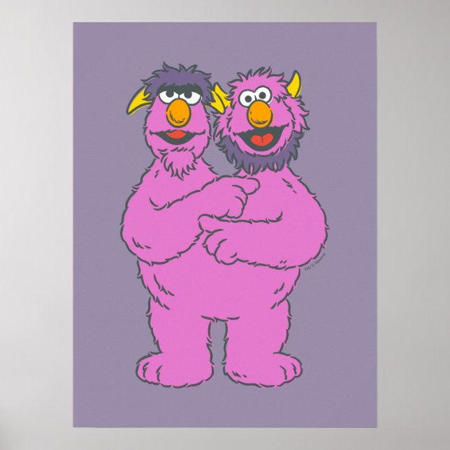 Sesame Street Two-Headed Monster Poster (Front)