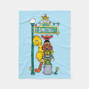 Sesame Street Under the Sesame Street Sign Fleece Blanket