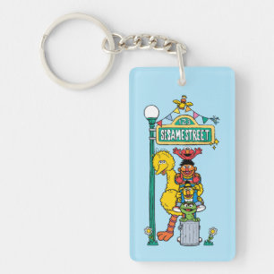 Sesame Street Under the Sesame Street Sign Key Ring