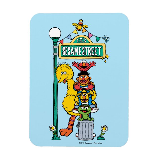 Sesame Street | Under the Sesame Street Sign Magnet (Vertical)
