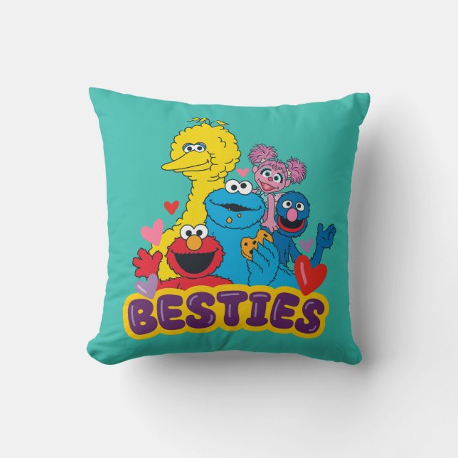 Sesame Street Valentine Besties Cushion (Front)