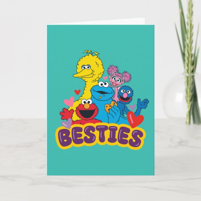 Sesame Street Valentine Besties Holiday Card (Front)