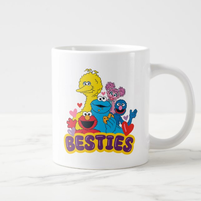 Sesame Street Valentine Besties Large Coffee Mug (Right)