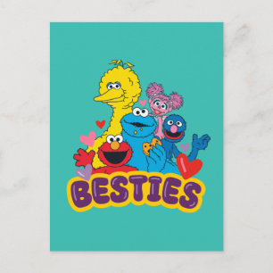 Sesame Street Valentine Besties Postcard